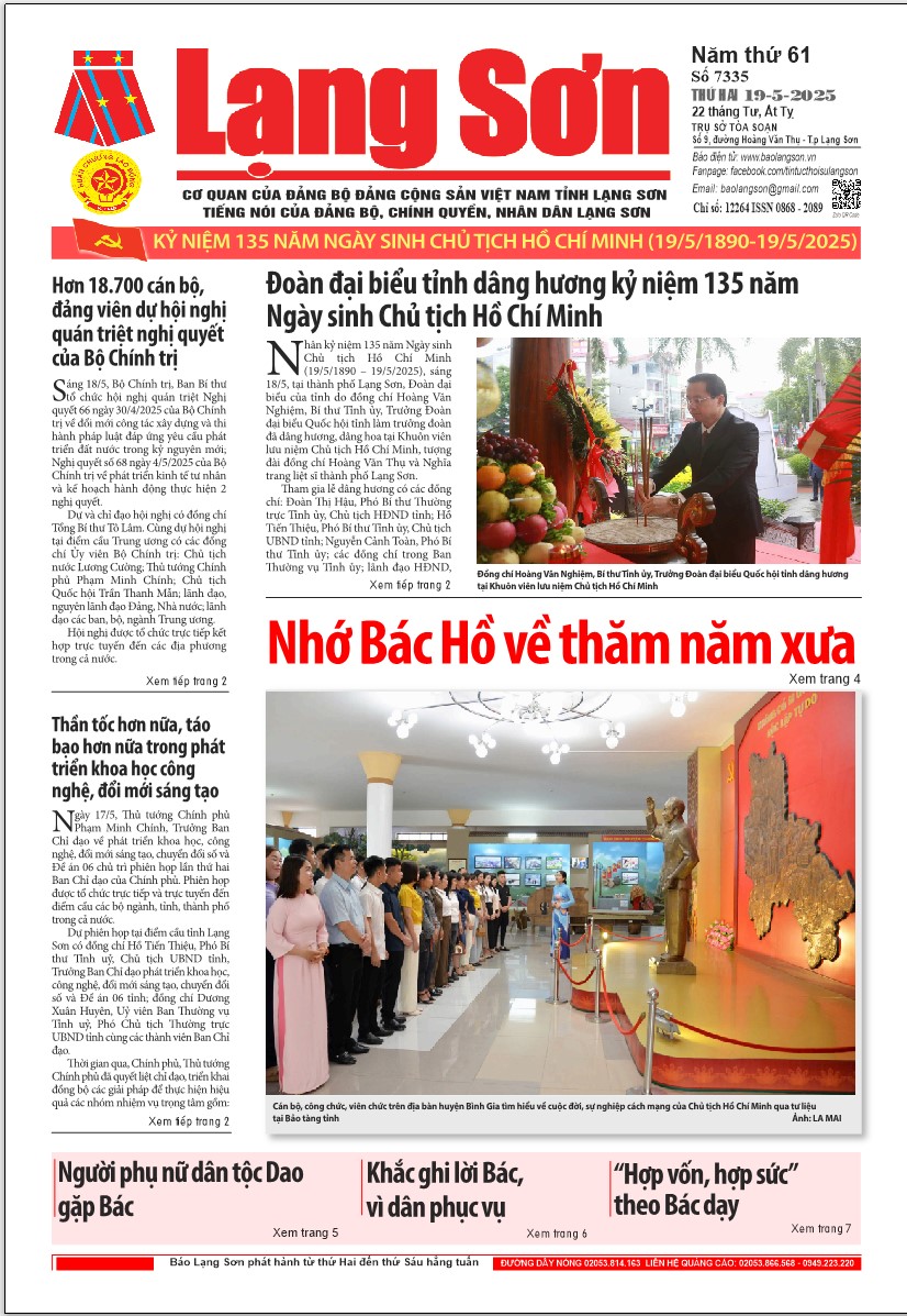 Số 7335 ngày 19/5/2025 