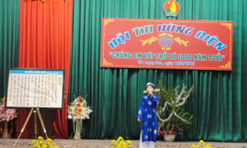 17 thí sinh dự thi hùng biện "Chúng em với thủ đô 1000 năm tuổi"