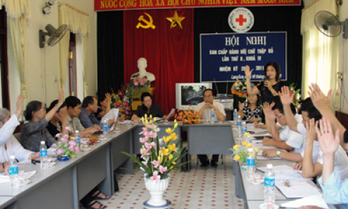 Hội nghị Ban Chấp hành Hội Chữ thập đỏ tỉnh lần thứ 8, nhiệm kỳ 2006-2011