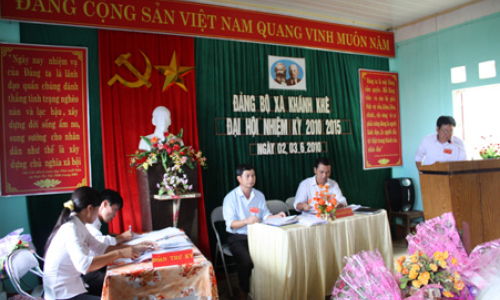 Đảng bộ xã Khánh Khê Đại hội nhiệm kỳ 2010 - 2015