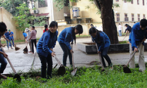 Đoàn thanh niên các trường học noi gương Bác