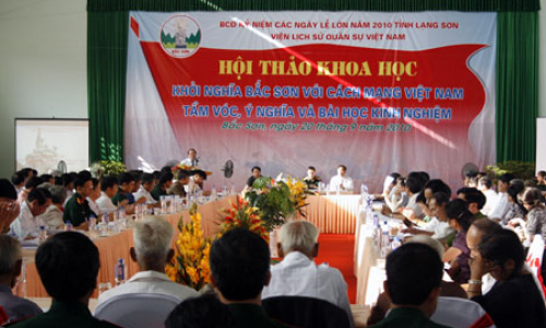 Hội thảo khoa học "Khởi nghĩa Bắc Sơn với cách mạng Việt Nam - Tầm vóc, ý nghĩa và bài học kinh nghiệm