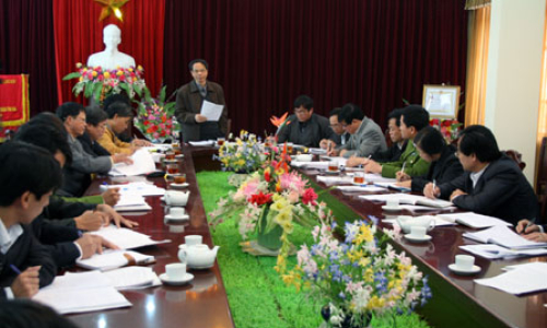 Lãnh đạo UBND tỉnh làm việc với UBND huyện Cao Lộc