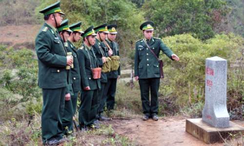 Đồn Biên phòng Na Hình tăng cường công tác bảo vệ an ninh biên giới