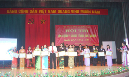 Bế mạc hội thi cán bộ quản lý giỏi cấp tiểu học năm học 2010-2011