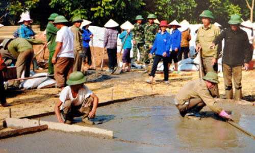 Quan tâm xây dựng lực lượng dân quân thường trực các xã biên giới vững mạnh