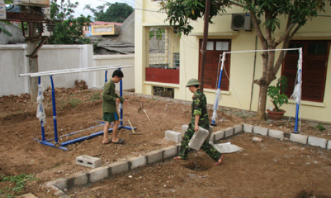 Ban CHQS huyện Văn Lãng: Đẩy mạnh xây dựng doanh trại "chính quy, xanh, sạch, đẹp"