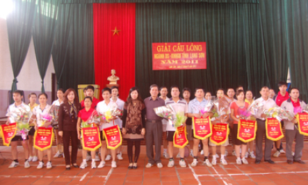 Giải cầu lông ngành Dân số- KHHGĐ tỉnh Lạng Sơn năm 2011