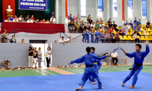 Gần 500 em học sinh tham dự khai mạc các lớp Vovinam hè năm 2012