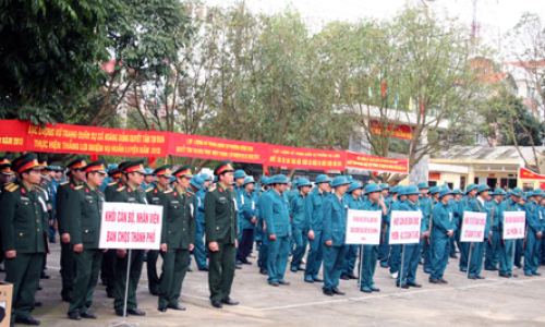 Thành phố Lạng Sơn ra quân huấn luyện