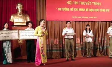 Chung kết Hội thi thuyết trình “Tư tưởng Hồ Chí Minh về đạo đức công vụ”