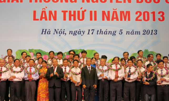 139 công nhân, lao động xuất sắc, tiêu biểu nhận giải thưởng Nguyễn Đức Cảnh