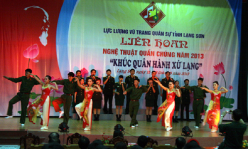 Liên hoan nghệ thuật quần chúng lực lượng vũ trang quân sự tỉnh năm 2013