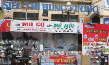 “Bát nháo” thị trường đổi mũ bảo hiểm ở Phú Thọ