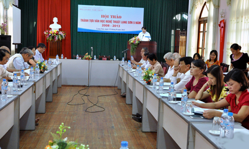 Hội thảo thành tựu văn học nghệ thuật Lạng Sơn 5 năm- Một chặng đường phát triển