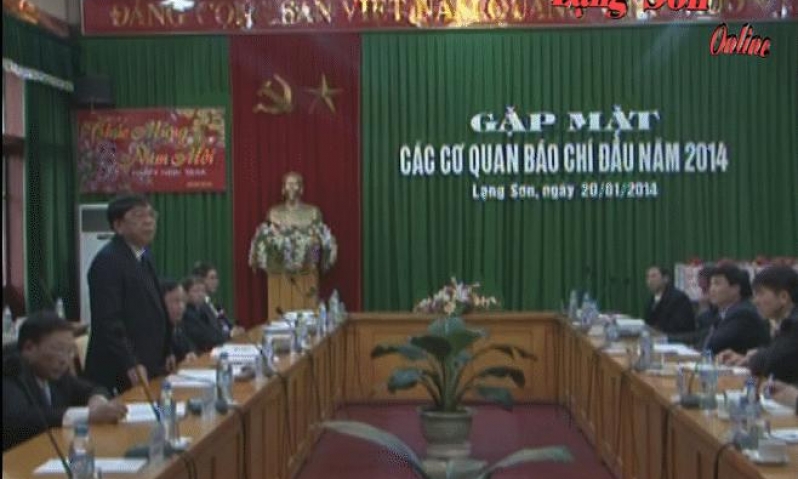 Tỉnh ủy gặp mặt các cơ quan báo chí nhân dịp đón xuân Giáp Ngọ 2014