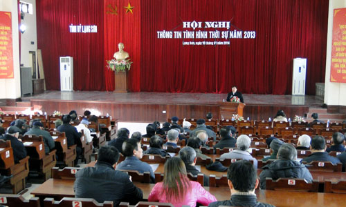 Tỉnh ủy thông tin tình hình thời sự năm 2013