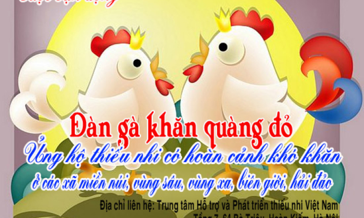 Vận động ủng hộ thiếu nhi có hoàn cảnh khó khăn