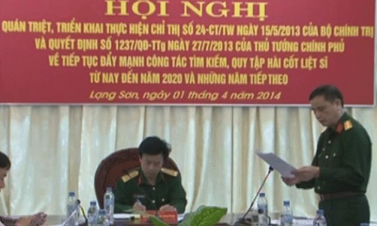 Hội nghị triển khai công tác tìm kiếm, quy tập hài cốt liệt sĩ