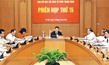 Ban Chỉ đạo cải cách tư pháp T.Ư họp phiên thứ 15