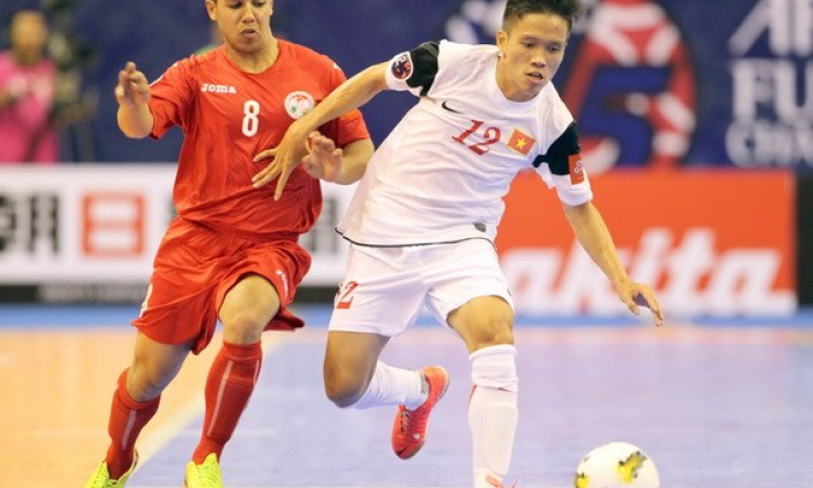 Futsal Việt Nam giành chiến thắng hủy diệt trước Tajikistan