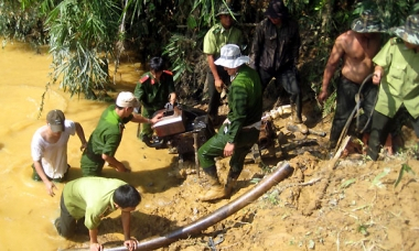 Đác Nông triệt phá 10 điểm khai thác vàng trái phép