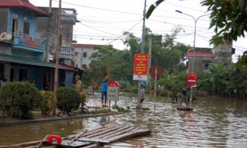 Mênh mông vùng lũ Tràng Định