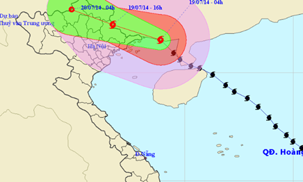 Bão bắt đầu ảnh hưởng trực tiếp Quảng Ninh