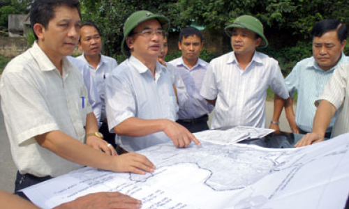 Lãnh đạo tỉnh kiểm tra thực địa khu vực quy hoạch khu hành chính Đồng Đăng