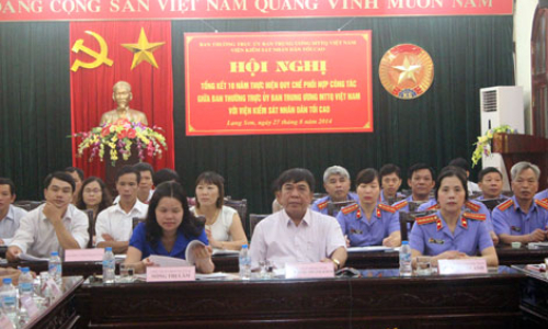 10 năm thực hiện Quy chế phối hợp công tác giữa Ban Thường trực Ủy ban Trung ương MTTQ Việt Nam với Viện