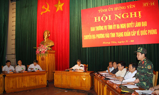 Tỉnh Hưng Yên: Khai mạc diễn tập khu vực phòng thủ năm 2014