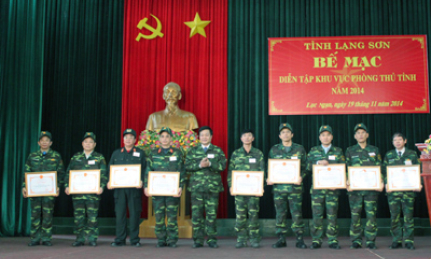 Lạng Sơn: Tổ chức Diễn tập khu vực phòng thủ năm 2014