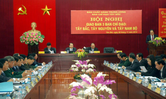 Hội nghị giao ban 3 Ban Chỉ đạo Tây Bắc, Tây Nguyên, Tây Nam Bộ năm 2014