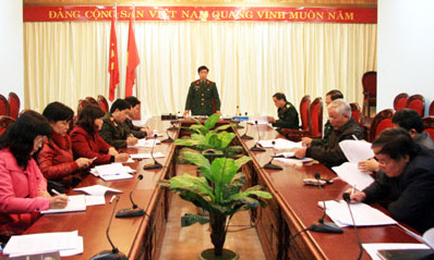 Kiểm tra tiến độ tổ chức các hoạt động kỷ niệm 70 năm ngày thành lập Quân đội nhân dân Việt Nam, 25 năm