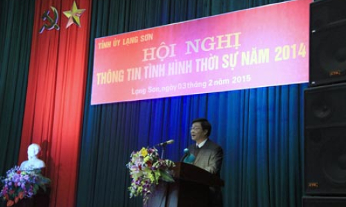 Tỉnh ủy Lạng Sơn thông tin tình hình thời sự