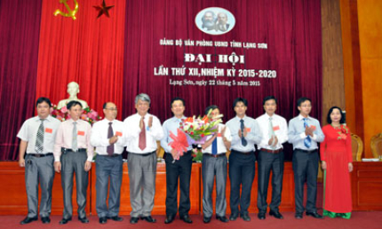 Đảng bộ Văn phòng UBND tỉnh đại hội nhiệm kỳ 2015 - 2020