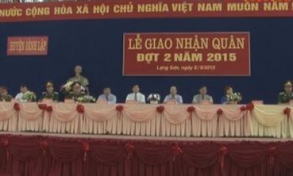 Thành phố Lạng Sơn và huyện Đình Lâp: Tưng bừng lễ giao nhận quân đợt 2 năm 2015