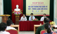 Họp báo Hội chợ thương mại quốc tế Việt – Trung