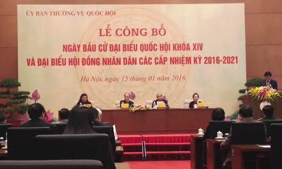 Ngày bầu cử đại biểu Quốc hội khóa XIV là ngày 22/5/2016