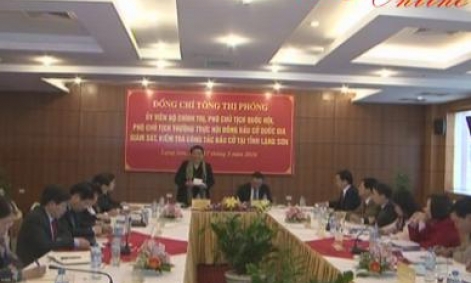 Chủ tịch Quốc hội Tòng Thị Phóng kiểm tra công tác bầu cử tại Lạng Sơn: Lạng Sơn thực hiện tốt, khoa học
