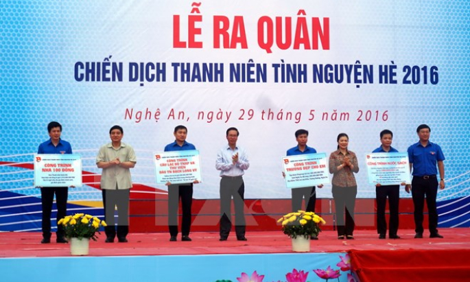 Đồng loạt ra quân Chiến dịch Thanh niên tình nguyện Hè 2016