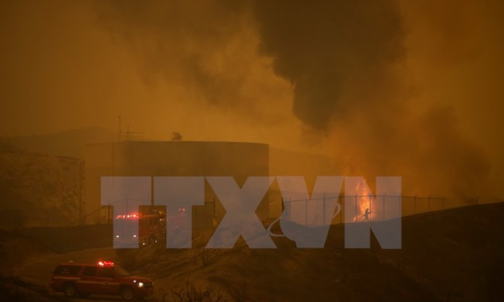 Cháy lớn thiêu rụi hàng chục ha rừng ở California, dân phải sơ tán