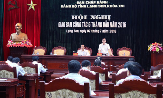 Thường trực Tỉnh ủy giao ban công tác 6 tháng đầu năm 2016