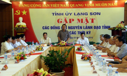 Gặp mặt các đồng chí nguyên lãnh đạo tỉnh qua các thời kỳ