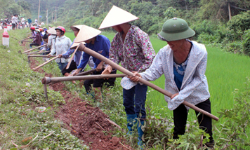 Hiệu quả từ huy động sức dân