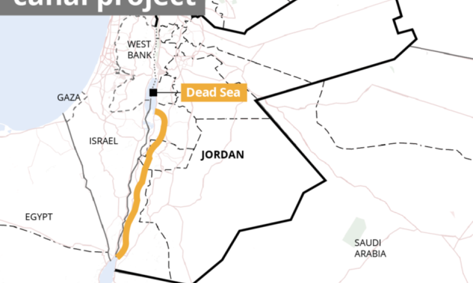 Jordan triển khai dự án xây kênh đào nối Biển Đỏ với Biển Chết