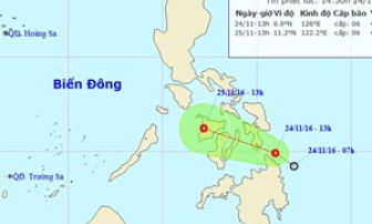 Không khí lạnh tăng cường, bão gần Biển Đông