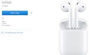 Apple bắt đầu bán tai nghe không dây AirPods, giá 159 USD