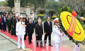 Lãnh đạo Đảng, Nhà nước vào Lăng viếng Chủ tịch Hồ Chí Minh và tưởng niệm các Anh hùng liệt sỹ