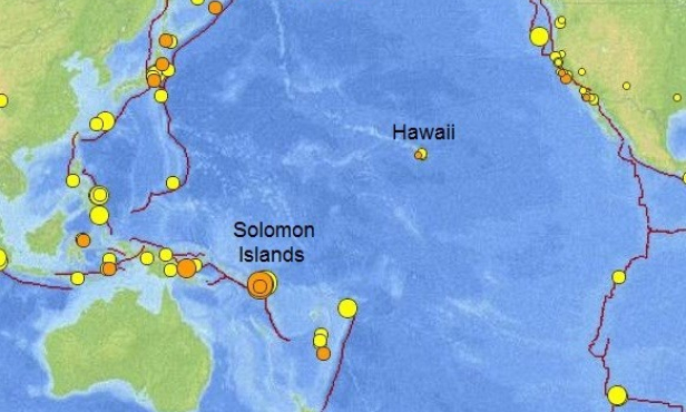 Động đất mạnh 6,8 độ Richter ở ngoài khơi quần đảo Solomon